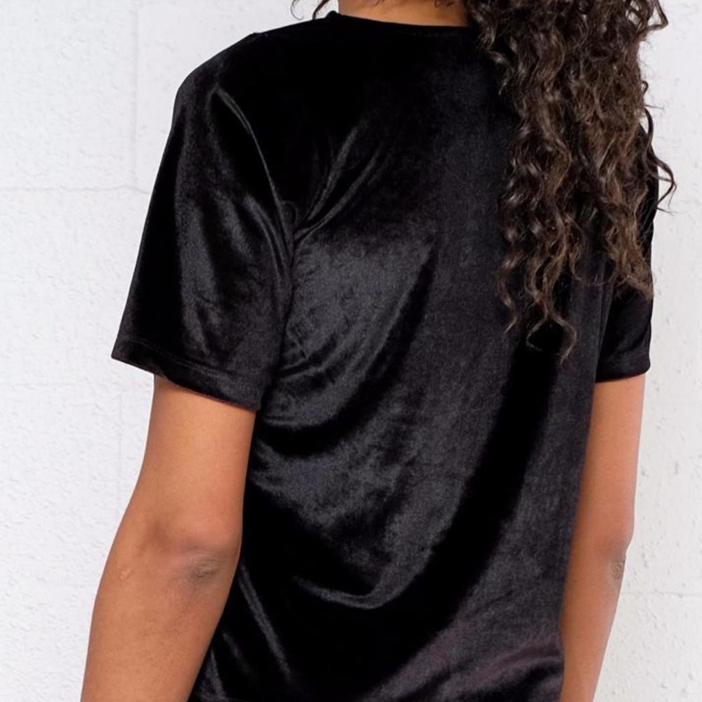 ❌SOLD❌ JACQUELINE de YONG Crushed Velvet Crop - Picture 10 of 11